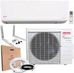 Goodman 18,000 BTU 18 SEER2 Ductless Mini Split Inverter Heat Pump System with Maxwell 15-ft Installation Kit and Wall Mounting Bracket (230v)