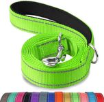 Joytale Double-Sided Reflective Dog Leash, 6 FT/5 FT/4 FT, Padded Handle Nylon Dogs Leashes for Small & Medium Dogs Walking, Green, 6FT