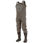 Frogg Toggs Amphib Neoprene Bootfoot Camo Chest Wader, Cleated Outsole, Mossy Oak Bottomlands, Size 12