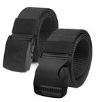 Chalier Black & Black-1 Belt, Schwarz & Schwarz-1, One Size