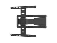 Monoprice Ultra-Slim Full-Motion Articulating TV Wall Mount Bracket - for TVs 23in to 42in Max Weight 66lbs VESA Patterns Up to 200x200 Works with Concrete & Brick, 108678 Black