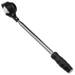 Famgee Portable Retractable Stainless Steel Golf Ball Retriever Telescopic Scoop Saver Pick Up Automatic Locking Shaft Tool Extended Length 9 Ft