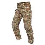 YEVHEV G3 Combat Pants Tactical Trousers Military Apparel Camouflage Clothing Paintball Gear with Knee Pads for Men, Camouflage, Small