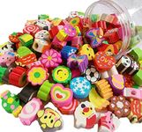 Pencil Top Erasers,50 Pack,Animal C