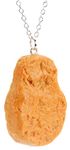bluebubble NUG LIFE Chicken Nugget Charm Necklace on Gift Card