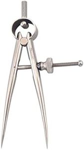 Starrett 277-3 3" Toolmakers' Spring-Type Divider with Round Legs and Solid Nut