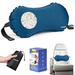 Luxtude Inflatable Lumbar Pillow for Airplane Travel, Lumbar Support Pillow for Office Chair/Car, Self-Inflating Travel Lumbar Pillow Back Support, Lower Back Pillow for Reducing Lumbar Pain