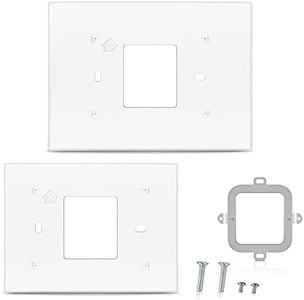 Thermostat Wall Plate Compatible with THP2400A1027W Honeywell Home Thermostat Coverplate Assembly Wall Mount Plate -White