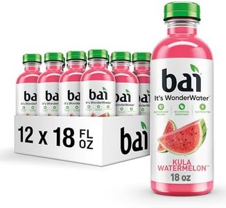 Bai Antioxidant Infused Water Beverage, Kula Watermelon, with Vitamin C and No Artificial Sweeteners, 18 Fluid Ounce Bottle, 12 Pack