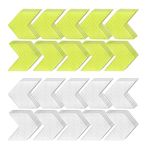 VGOL 40Pcs Reflective Stickers Warning Stickers Highly Reflective Safety Decals Accessories for Car Trucks Motorbikes Bicycle PET 4.5 x 4cm