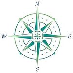 Compass Stencil - 12.5 x 12.5cm (S) - Reusable Sea Ocean Nautical Ship Boat Seashore Wall Stencil Template