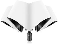 XIXVON Umbrella SE (8 Ribs, White) | UPF 50+ 99% UV Protection, Lightweight, Automatic, Windproof, Travel Portable | Compact Folding Umbrella