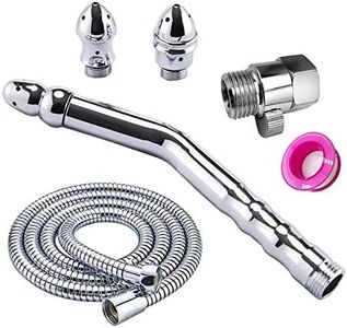 Shower System - Shower Douche Attachments Aluminium 3 Shower Head Water Nozzle Rinse Cleaning Kit Cleaner + Velvet Carry Bag
