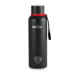 Cello Duro Kent Thermosteel Flask with DTP Coating, 900ml, Black | 24 Hours Hot and Cold Stainless Steel Bottle | Flask for Tea Coffee | Ideal for Office, Gym, Home, Kitchen, Hiking, Travel Bottle