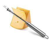 Stainless Steel Cheese Slicer Cheese Slicers Cheese Slicer with Wire Cheese Cutter Kitchen Cooking Tool Stainless Steel Double Wire Cheese Slicer Cheese Cutter with Fork Picker