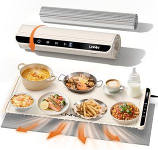 Extra Large Food Warming Mat with Heat-Resistant Pad, 36X15 Inch, 6 Temperature & 6 Timer Settings, Child Lock Safety, Fits More Dishes for Family Dinners and Parties