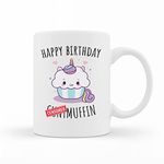 Happy Birthday C**t Muffin - Funny Rude Coffee Mug Perfect Present For Your Bestie Or Family