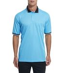 Thapower Men's Polo Referee Shirt Softball & Baseball Official Ref Shirt Umpire Jersey Costume Short Sleeve, Chest Pocket