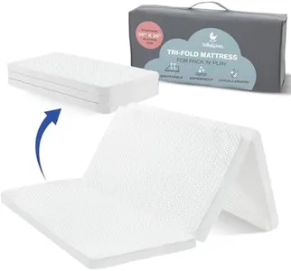 Waterproof Pack and Play Mattress Topper | 38" x 26" x 1.5" | Trifold Style - Breathable Soft Plush Foam - Portable Mattress Topper - Baby Foam Mattresses for Babies