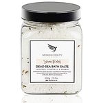 Lavender Bath Salts - Made In UK (450g) Stress relief Bath Soak with Lavender & Camomile essential oils for healing, Relaxing Bath Salts for Women & Men, Natural Dead Sea Bath Salt Crystals