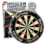 Harrows Dart Board Official Competition I Dartboard Official Size I Darts Board with Staple Free Bullseye I Compatible with Dart Board Stand, Dart Board Light, Dartboard Cabinet