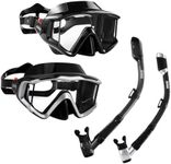 Aegend Snorkeling Gear for Adults Youth Kids, Snorkel Mask with Top Dry Valve - Panoramic View Anti-Leak and Anti-Fog with Mesh Bag for Snorkeling, Scuba Diving, Freediving & Swimming