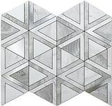 DICOFUN 10-Sheet Grey Stone Triangl