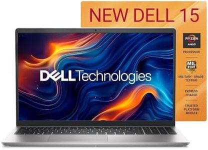 Dell 15, AMD Ryzen 7-7730U, 16GB DDR4, 512GB SSD, FHD, 15.6"/39.6cm, Windows 11, MSO-24, Platinum Silver, 1.63Kg, [Dell 15], 120Hz 250nits, AMD Radeon Graphics, Standard Keyboard, Thin & Light, Laptop