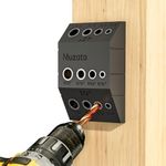Muzata Upgraded Multi Angle Drill Guide Fit 30 45 90 Degree Cable Railing Kit Stair Visible Template Jig 4 Sizes Guide Track for Straight and Angle Hole Wood Post CT24 CT1