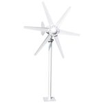 800W 12V/24V Vertical Wind Turbines Generator, 6-Blade Fan Wind Turbines Generators Kit, Electromagnetic Electricity Producer Equipment, Wind Turbine Generator Kit for Home
