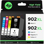 Compatible 902XL (4-Pack) Ink Cartr