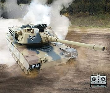 efaso a Control Remoto Panzer Alemán Tiger I RC Tanque con Función de Disparo Incl. Suave Air Munición Sonido Fuerte Motores como Accionamiento Escala 1:20 Panzer Modelo