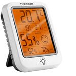 Digital Room Thermometer Indoor Humidity Meter Hygrometer Accurate Room Temperature Greenhouse Thermometer Max Min Recording Backlight LCD Digital Thermometer Room Home House Office Baby Nursery