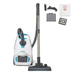 Simplicity Scout Canister Vacuum Cleaner, Compact Rug and Wood Floor Vacuum, Household Vacuum Cleaners Feature Extendable Wand and Digital Suction Control