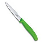 Victorinox Paring Knife 10cm in Green, Steel, Silver, 10 cm