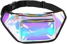 SoJourner Bum Bag Fanny Pack Holographic Blue | for women, men and kids | cute fits small medium large