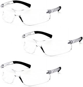 Pyramex Ztek Bifocal Reader Safety Glasses with Clear Lens S2510R20 (3 Pair) (+2.0 Lens)