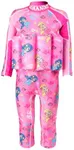 ELUCKFACE Baby Kids Floatation Suit Float One-Piece Swimwear Buoyancy for Girls Boys 50+Pink 6-7years