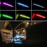 4Pcs Car Door Pedal Light - Easy Magnetic Installation, Wireless LED Lights, Auto-Sensing, IP67 Waterproof, Rechargeable, 7 Color Options - Bling Your Car Door Sill with Hippo Creation