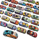 SeeuFun 36 Pack 2.7Inch Pull Back Racing Cars Die cast Race Car Vehicles Play-Set, Friction Powered Vehicles Toys for Boys and Girls Colors Random