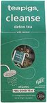 Teapigs Organic Cleanse Detox Tea Made With Whole Leaves and Herbs (1 Pack of 15 Temple Tea Bags) Feel Good Range