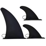 Niphean Paddle Board Fin Set (3 Pcs-4"/9"), Wide Compatible Paddle Board Accessories, Tool-Free Installation, Durable Paddle Board Fins Replacement, SUP Accessories for Inflatable Paddle Boards