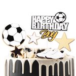 Football Cake Toppers for Boy Birthday 8th 9th 10th 12th 16th 18th- Football Theme Birthday Party Cake Toppers Cake Decorations for Boy Men Birthday