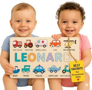 Personalized Name Puzzle for Toddlers 1-3, Customized Baby Girl Gift, Custom Baby Boy Gift, Wooden Name Puzzle for Kids, Custom Baby Stuff, Baby Nursery Room Decor