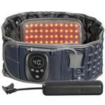 HONGJING Red Light Decompression Belt with Electric Pump for Lower Back Pain, Cordless Heated Back Brace Inflatable Lumbar Support, One Size Fits 29-49 Waist