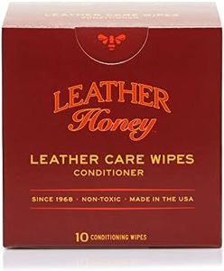 Leather Honey Leather Conditioner Wipes: Restore Leather On-The-Go. Protect & Condition Leather Couches, Car Seats, Purses, Shoes, Bags & Tack. Safe for Any Color. 10 Non-Toxic, Ready-to-Use Wipes