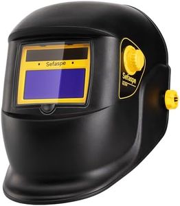 Sefaspe Auto Darkening Welding Helmet,Large Viewing,True Color 1/1/12 Top Optical Clarity Welding Hood,Solar Powered 2 Arc Sensor 1/25000s Response Time,Welding Mask for Men,Welding Accessories