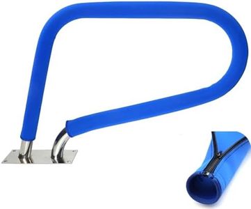 Ginchain Pool Handrail Cover - Slip Resistant Zippered Hand Grip Rail Cover, Safety Rail Grip Sleeve for Inground Swimming Pool Hand Railing Cover(4 feet, Royal Blue)