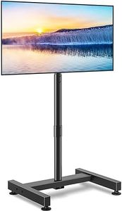 TVON TV Floor Stand for 13-50 inch LCD LED Flat/Curved Panel Screen TVs up to 44 lbs, Height Adjustable TV Stand Mount with VESA 200x200, Portable TV Stand for Bedroom, Dorm Room, Office