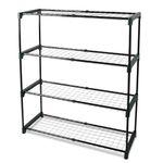 DIVCHI 4-Tier Garden Storage Shelves | Shelving Unit | Greenhouse Shelf | Shed Rack | Plant Racks | Garage Racking | Green House Staging - Easy No Tool Assembly